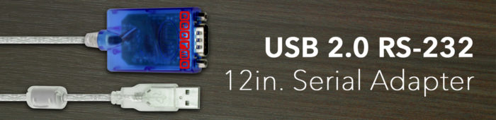 12in USB 2 0 RS 232 Serial Adapter FTDI Chip 920K With Tx Rx LED