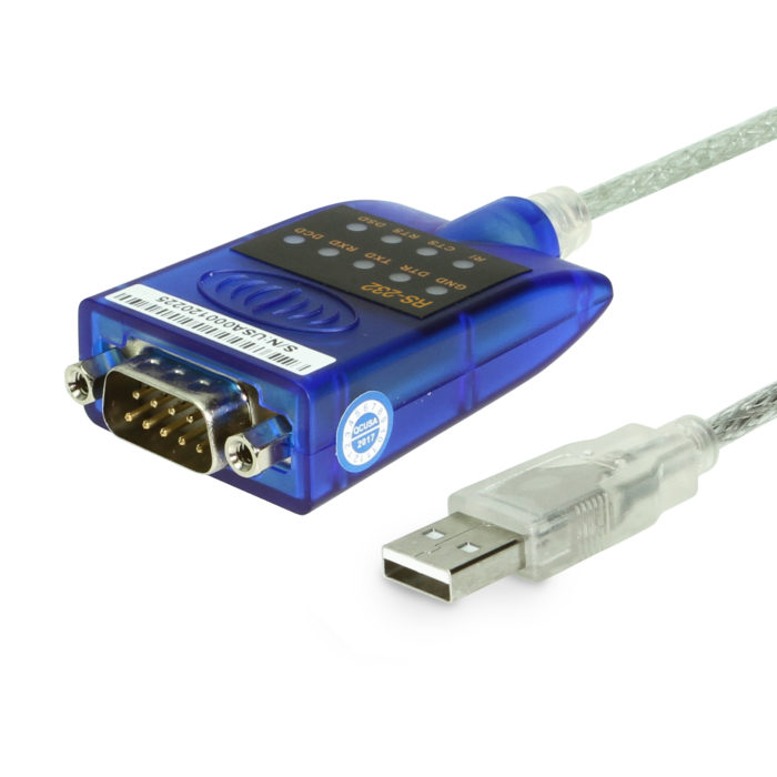 USB 2.0 RS-232 Serial Adapter with LED Indicators