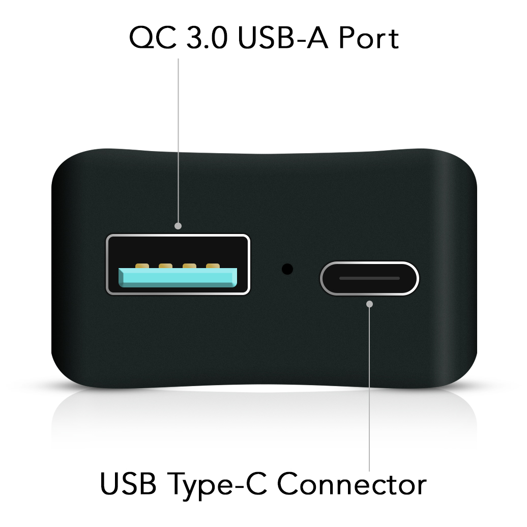 USB Type-C PD 60W Total Output 45 Watt Car Charger for Laptops