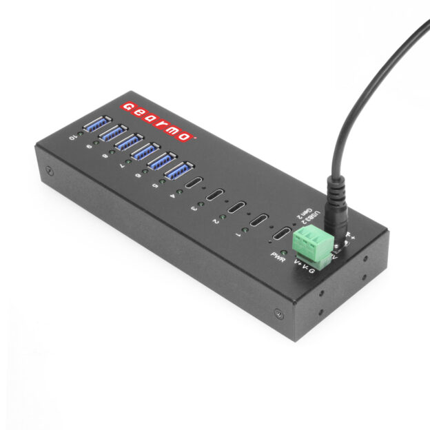 10-Port USB 3.2 Gen 2 Hub - 6 Type-A Ports 4 Type-C Ports w/ Power Supply & ESD Protection - Image 2