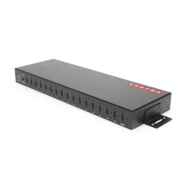 16-Port USB 3.2 Gen 2 Type-C Industrial Rack Mount Compatible Hub w/ ESD Surge Protection - Image 2