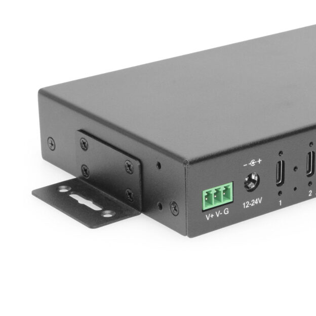 16-Port USB 3.2 Gen 2 Type-C Industrial Rack Mount Compatible Hub w/ ESD Surge Protection - Image 3