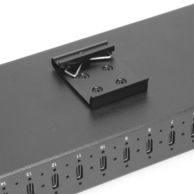 16-Port USB 3.2 Gen 2 Type-C Industrial Rack Mount Compatible Hub w/ ESD Surge Protection - Image 4