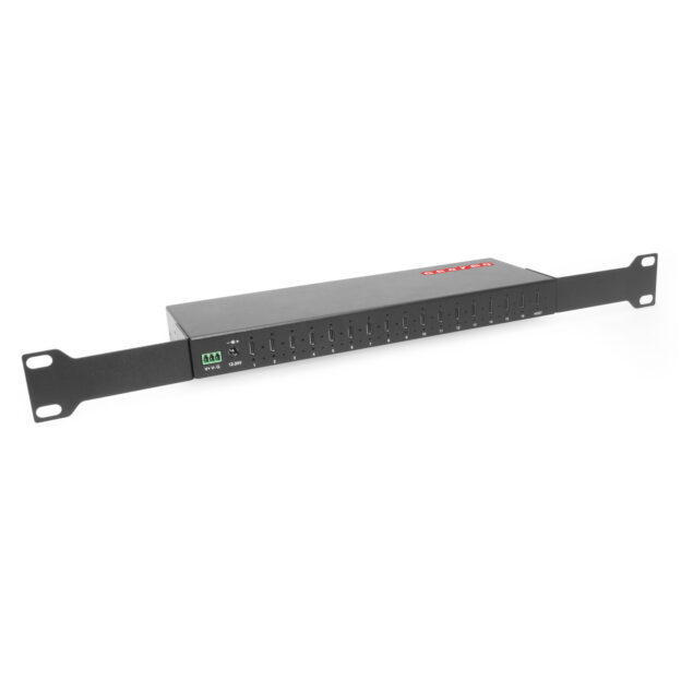 16-Port USB 3.2 Gen 2 Type-C Industrial Rack Mount Compatible Hub w/ ESD Surge Protection - Image 6