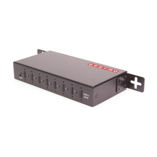 7-Port USB 3.2 Gen 2 Type-C Industrial Surface & DIN-Rail Mount Hub w/ ESD Surge Protection - Image 2